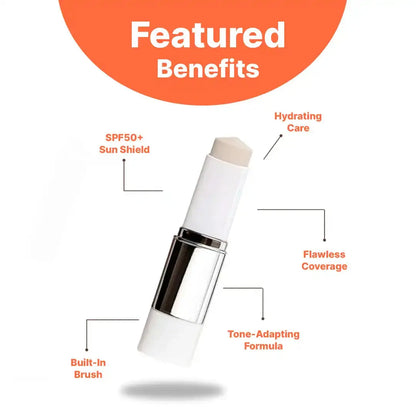 Akslay 2-in-1 Smart Shade Matching Hydrating K-Beauty Foundation Stick