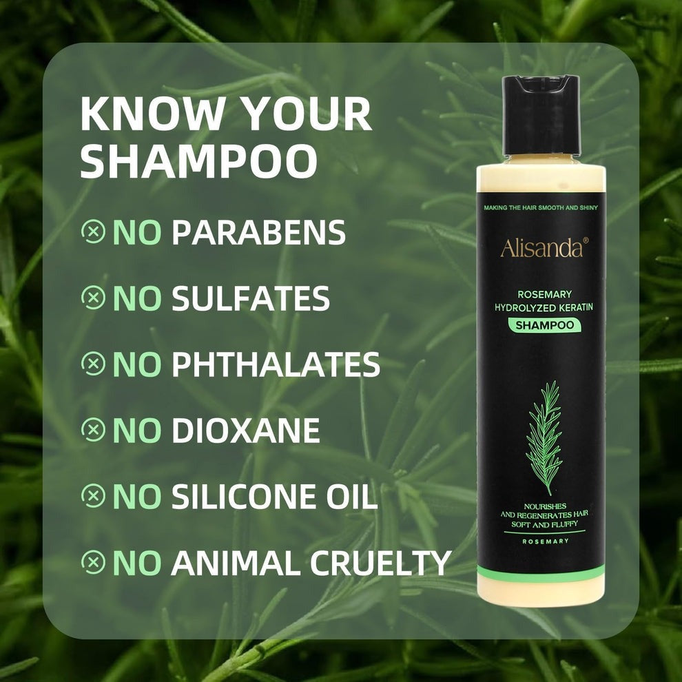 🔥LAST DAY 50% OFF - Alisanda® Organic Rosemary Hair Growth Shampoo